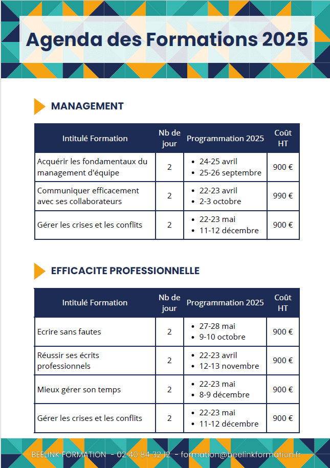 Catalogue 2022 BEELINK FORMATION